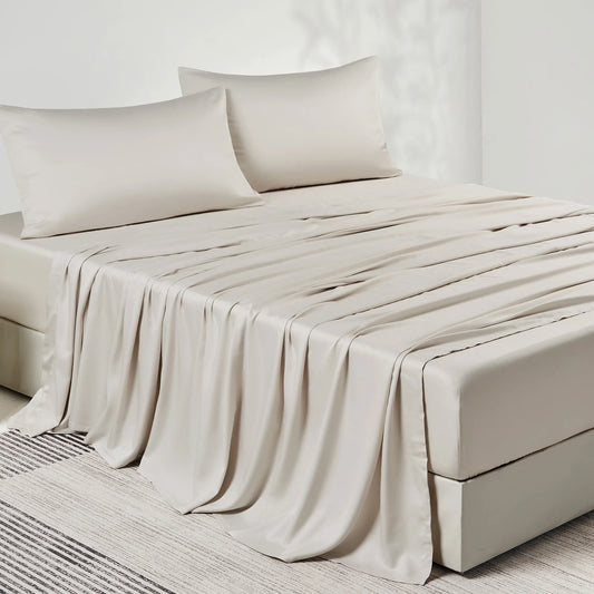 Bamboo Cooling Sheets – Soft, Breathable, Hypoallergenic | 4-Piece Set