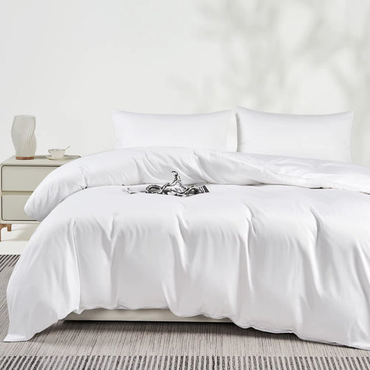 Bamboo Duvet Cover Set – 100% Viscose from Bamboo, Breathable & Organic | 3-Piece Set